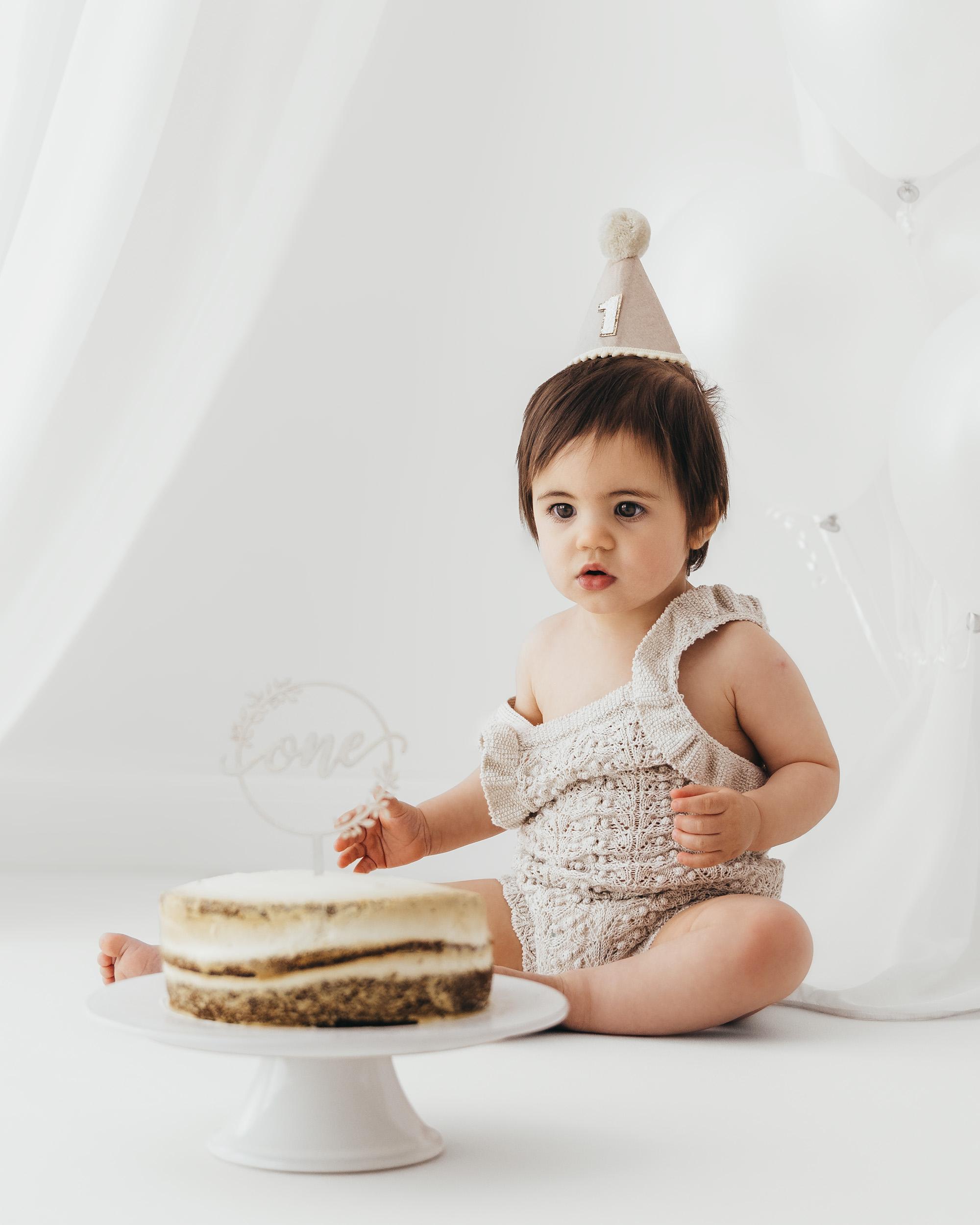 Cake Smash Photoshoot in Rugby Warwickshire